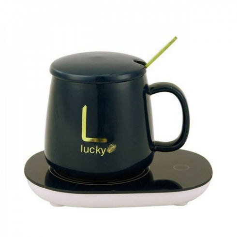 Smart Ceramic Coffee Warming Coaster and Mug Set